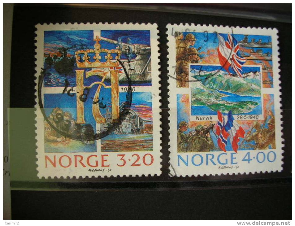 TIMBRE OBLITERE NORVEGE  YVERT N° 999.1000 - Oblitérés