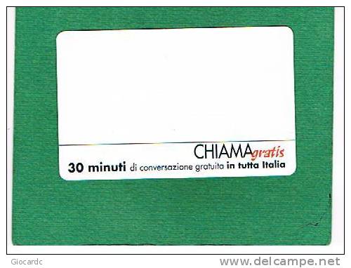 CHIAMAGRATIS -  SCHEDA BIANCA        -  USATA   (RIF.CP) - [2] Sim Cards, Prepaid & Refills