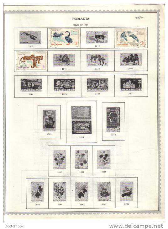 ROMANIA    Collection Of  Mounted Mint And Used As Per Scan. (6 SCANS) - Collections