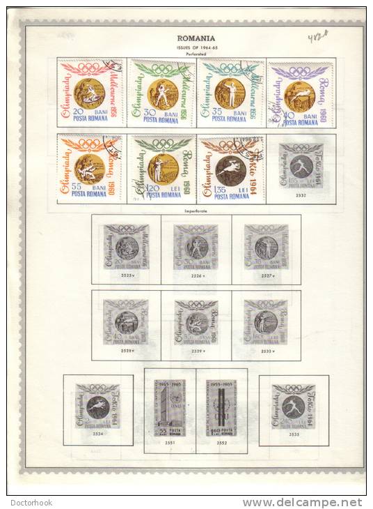 ROMANIA    Collection Of  Mounted Mint And Used As Per Scan. (6 SCANS) - Collections