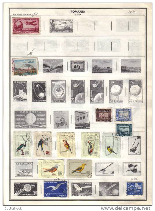 ROMANIA    Collection Of  Mounted Mint And Used As Per Scan. (6 SCANS) - Collections