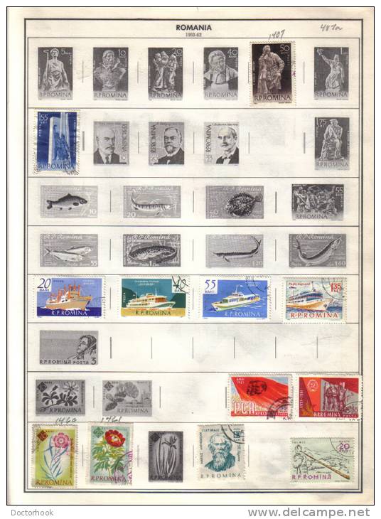 ROMANIA    Collection Of  Mounted Mint And Used As Per Scan. (7 SCANS) - Lotes & Colecciones