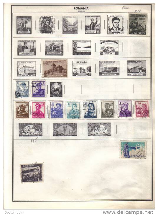 ROMANIA    Collection of  Mounted Mint and Used as per scan. (7 SCANS)