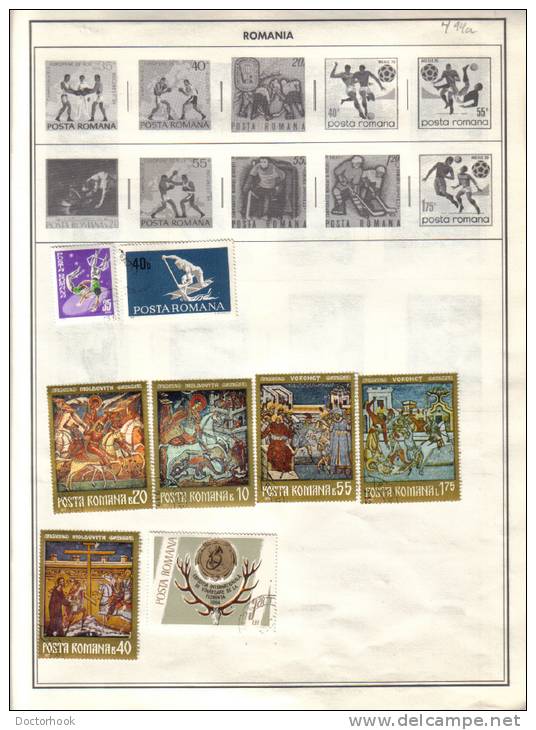 ROMANIA    Collection Of  Mounted Mint And Used As Per Scan. (4 SCANS) - Collections