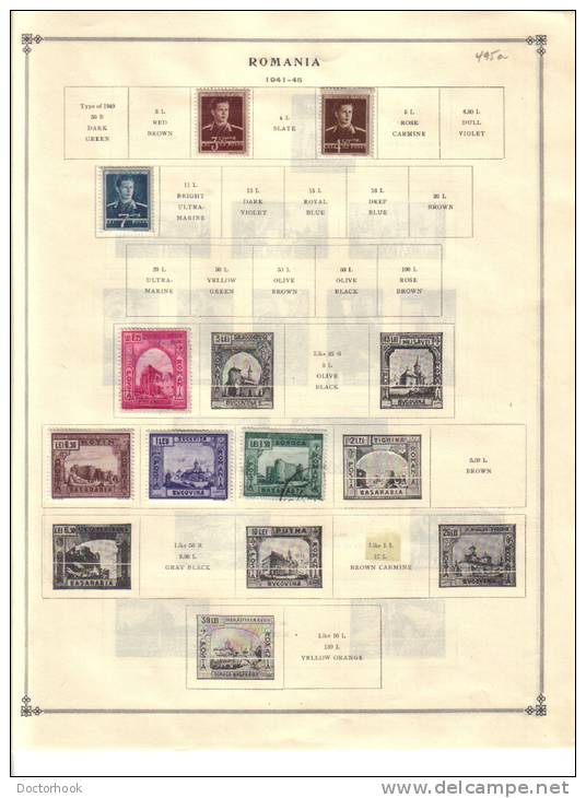 ROMANIA    Collection Of  Mounted Mint And Used As Per Scan. (5 SCANS) - Lotes & Colecciones