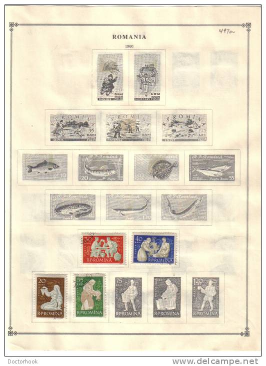 ROMANIA    Collection Of  Mounted Mint And Used As Per Scan. (5 SCANS) - Lotes & Colecciones