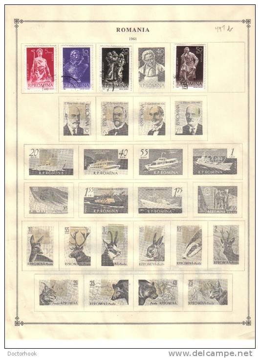 ROMANIA    Collection Of  Mounted Mint And Used As Per Scan. (5 SCANS) - Lotes & Colecciones