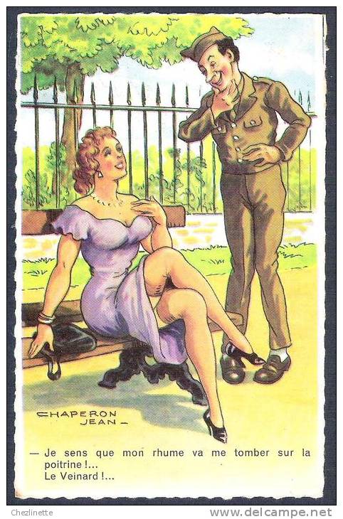 JEAN CHAPERON - HUMOUR - MILITAIRE - FILLE SEXY - Ed G PICARD 1117 - Chaperon, Jean