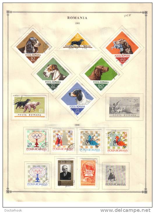 ROMANIA    Collection Of  Mounted Mint And Used As Per Scan. (4 SCANS) - Collections