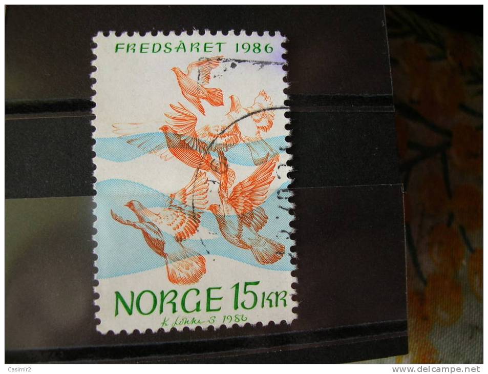 TIMBRE OBLITERE NORVEGE  YVERT N° 914 - Oblitérés