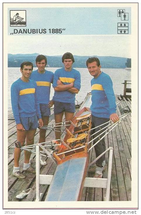 SPORT CARD No 228 - DANUBIS 1885 (Novi Sad), Yugoslavia, 1981., Svijet Sporta, 10 X 15 Cm - Rowing