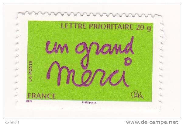 2008 N° 205   Timbre Message Auto Adhésif - Autres & Non Classés