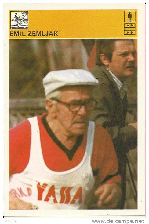 SPORT CARD No 260 - EMIL ZEMLJAK, Yugoslavia, 1981., 10 X 15 Cm - Athletics