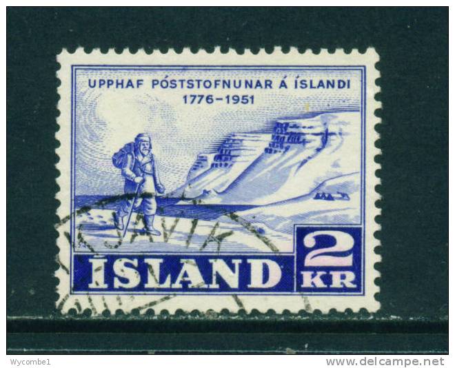 ICELAND - 1951 Postal Service 2k Used As Scan - Used Stamps