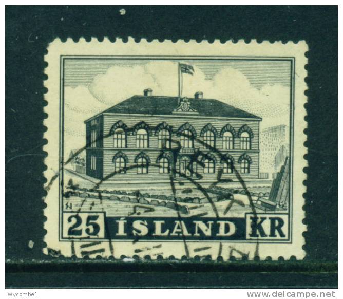 ICELAND - 1950 Pictorial Definitives 25k Used As Scan - Used Stamps