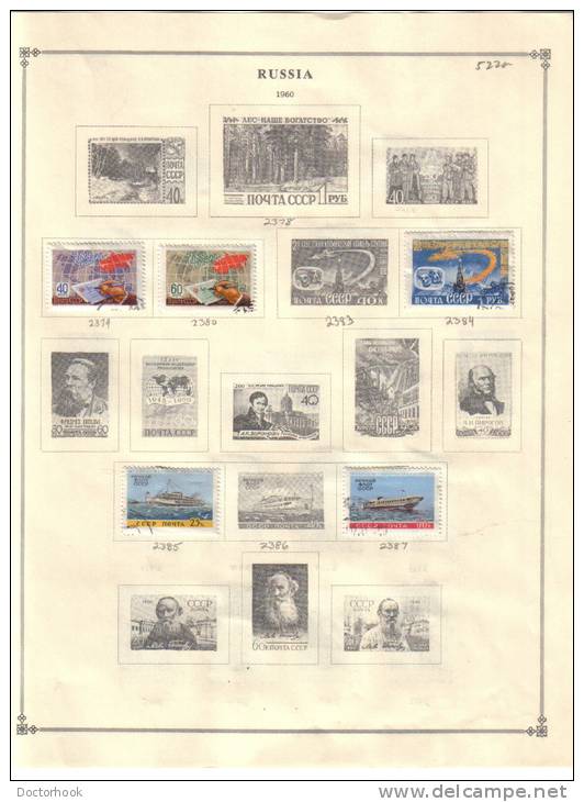 RUSSIA    Collection Of  Mounted Mint And Used As Per Scan. (6 SCANS) - Collections