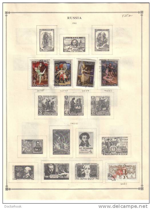 RUSSIA    Collection Of  Mounted Mint And Used As Per Scan. (6 SCANS) - Collections