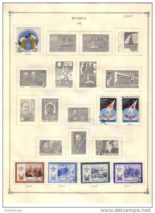 RUSSIA    Collection Of  Mounted Mint And Used As Per Scan. (6 SCANS) - Collections