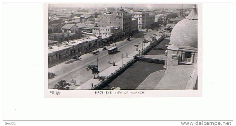 PAKISTAN  BIRD S EYE VIEW  KARACHI  CARTE PHOTO  TBE - Pakistan