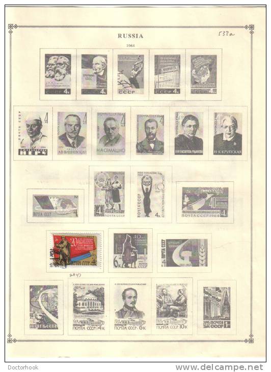 RUSSIA    Collection Of  Mounted Mint And Used As Per Scan. (5 SCANS) - Collections