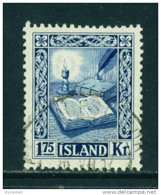 ICELAND - 1953 Saga Of Burnt Njal 1k75 Used As Scan - Usados