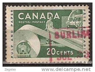 Canada Cancellation In Red - Variétés Et Curiosités