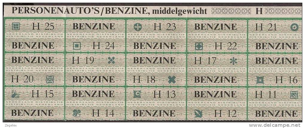 Netherlands Distribution Coupon For Petrol In The Second World War - Auto's/benzine - Vatican