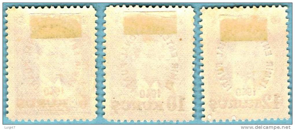 1916  - Turchia Yvert. N° 936-937-938 - Unused Stamps