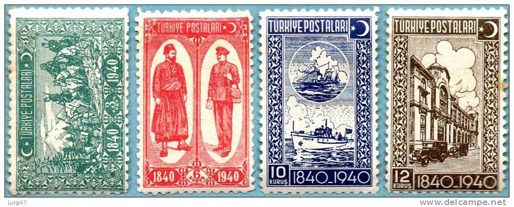 1916  - Turchia Yvert. N° 947/950 - Unused Stamps