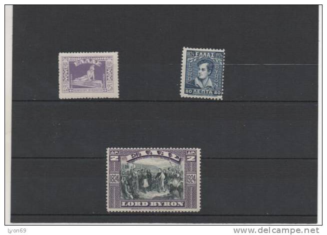 GRECE   TIMBRES POSTE   N° . YVERT ET  TELLIER  345/7  NEUFS °. - Unused Stamps