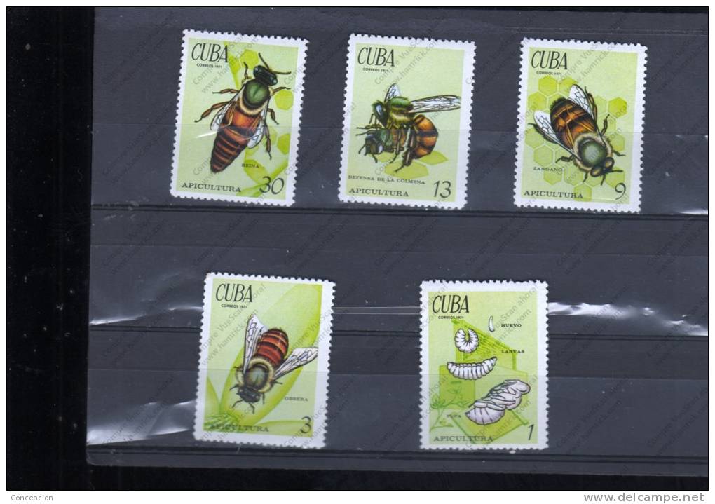 CUBA Nº 1507 AL 1511 - Honeybees