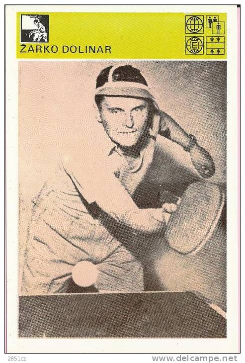 SPORT CARD No 129 - ŽARKO DOLINAR, 1981., Yugoslavia, 10 X 15 Cm - Bowling