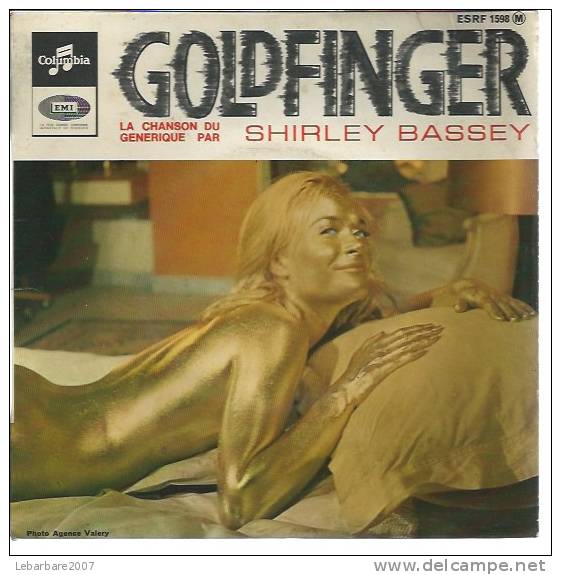 45 Tours EP - Du Film " GOLDFINGER " ( SEAN CONNERY / HONOR BLACKMAN ) SHIRLEY BASSEY - Filmmusik