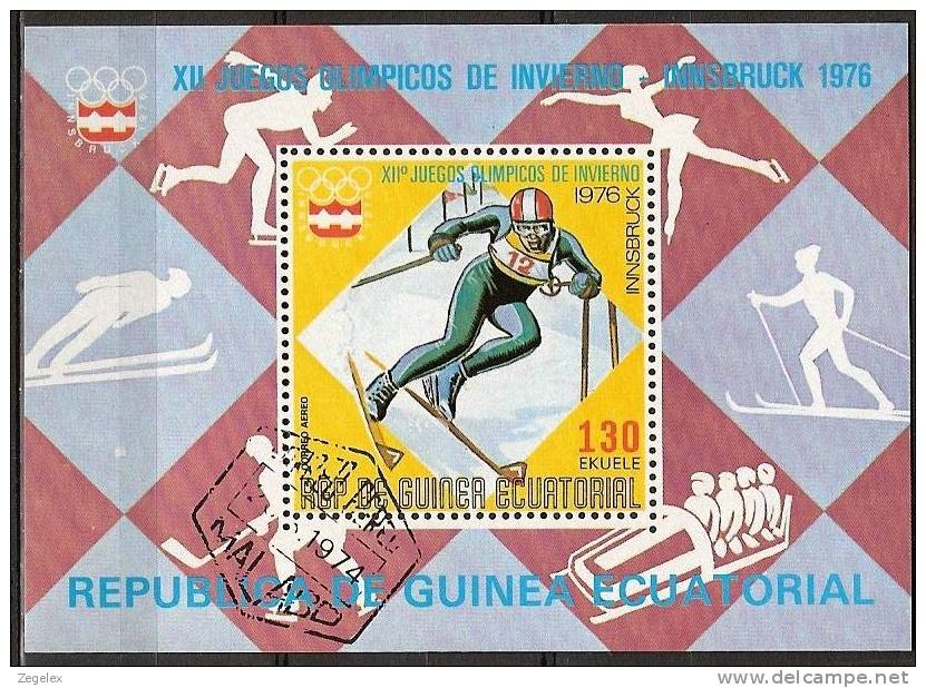 1976 Guinea Ecuatorial - Insbruck '76 Olympic Games - Ski - Inverno1976: Innsbruck