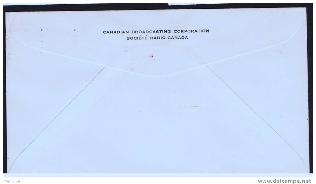 1971  CAnadian Broadcasting Corrporation  Sc 541 On CBC Business Enveloppe - 1971-1980