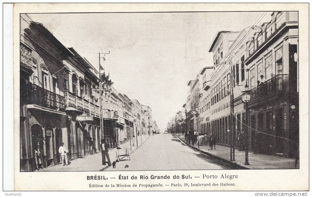 ( CPA BRESIL )  ÉTAT DE RIO GRANDE DO SUI .  /  PORTO ALEGRE  / - Porto Alegre