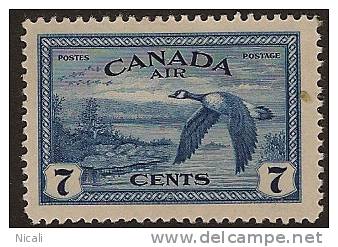 CANADA 1946 7c Geese SG 407 HM NC242 - Unused Stamps