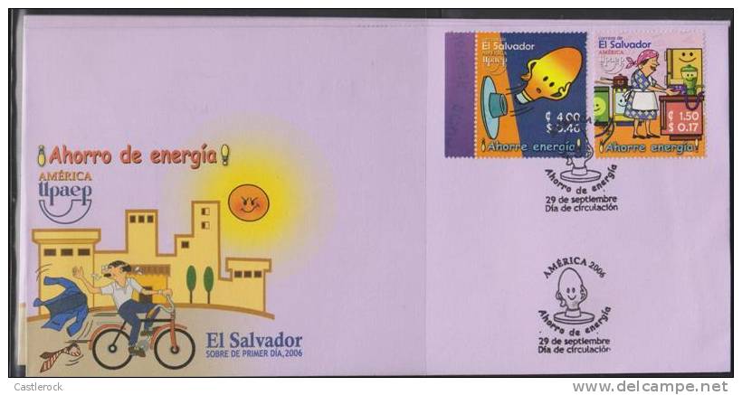 O) 2006 EL SALVADOR, UPAEP AMERICA, ENERGY SAVING, FDC MNH. - El Salvador