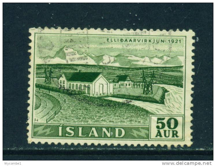 ICELAND - 1956 Power Plants And Waterfalls 50a Used (stock Scan) - Usados