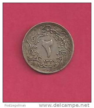 EGYPT , Circulated Coin, VF, 2/10 Qirsh, Bronze  Km290 C 90.051 - Egypte