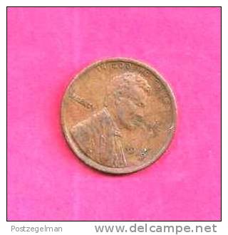 U.S.A. 1919,  Circulated Coin, FINE, 1 Cent Lincoln C90.073 - 1909-1958: Lincoln, Wheat Ears Reverse