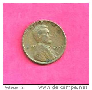 U.S.A. 1936,  Circulated Coin, VF, 1 Cent Lincoln C90.077 - 1909-1958: Lincoln, Wheat Ears Reverse