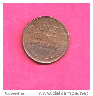 U.S.A. 1944,  Circulated Coin, VF, 1 Cent Lincoln C90.080 - 1909-1958: Lincoln, Wheat Ears Reverse