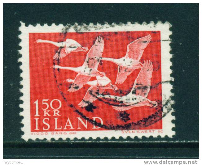 ICELAND - 1956 Whooper Swans 1k50 Used (stock Scan) - Usados