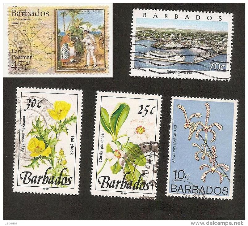 Barbados Used 5 Sellos - Barbados (1966-...)