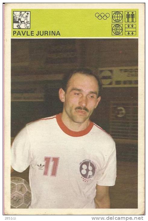 SPORT CARD No 236 - PAVLE JURINA, Yugoslavia, 1981., 10 X 15 Cm - Handbal