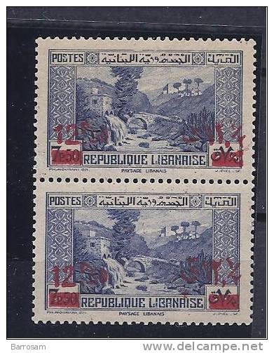 LEBANON1938-42: Yvert162(Scott150)mnh** Pair - Other & Unclassified