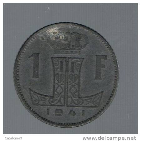 BELGIUM - BELGICA -   1   Franc   1941   KM127 - 1 Frank