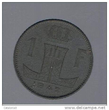 BELGIUM - BELGICA -   1   Franc   1942   KM128 - 1 Franc