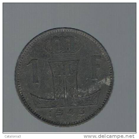 BELGIUM - BELGICA -   1   Franc   1943   KM128 - 1 Franc